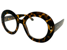 Oversized Vintage Retro Style Clear Lens EYEGLASSES Large Thick Round Tortoise Frame 1765