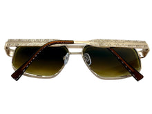 Classic Vintage Retro Luxury Hip Hop Rapper Style SUNGLASSES Square Rose Gold Frame - Honey Lens E2206
