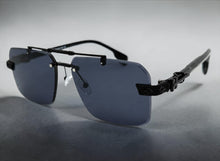 Classy Elegant Luxury Hip Hop Rapper Style SUNGLASSES Black Frame - Black Cross & Fleur De Lis 27774