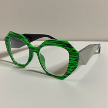 Oversized Exaggerated Vintage Retro Style Clear Lens EYEGLASSES Large Thick Green Frame 61900