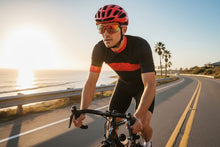 Classic Sporty Wrap Around Style SUNGLASSES Large Red Frame - Gold Lens 2745