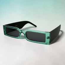 Space Futuristic Robotic Cyclops Modern Contemporary SUNGLASSES Sleek Green Frame 9262