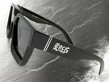Classic Hardcore Biker Gangster Style LOCS SUNGLASSES Black Frame - Dark Lens 91209