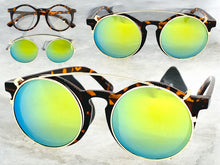 Classic Vintage Retro Style Clip On SUNGLASSES Round Tortoise Frame 6442