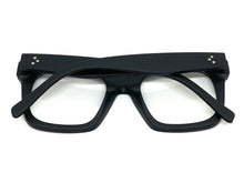 Oversized Exaggerated Vintage Retro Style Clear Lens EYEGLASSES Thick Matte Black Frame 6994