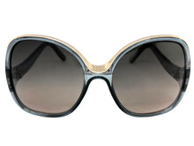 Oversized Exaggerated Vintage Retro Style SUNGLASSES Large Square Gray & Rose Gold Frame 30340