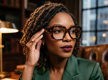 Oversized Classic Vintage Retro Style Clear Lens EYEGLASSES Thick Square Tortoise Frame 81218