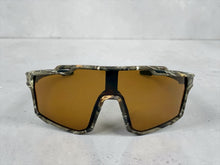 Military Tactical Hunting Fishing Wrap Around Safety SUNGLASSES Large Camouflage Frame - Brown Lens CAMO3