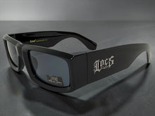 Classic Hardcore Biker Gangster Style LOCS SUNGLASSES Large Thick Black Frame - Dark Lens 91335