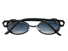 Classic Elegant Vintage Retro Style SUNGLASSES Oval Gold Frame - Light Gradient Lens 27740