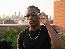 Classy Elegant Luxury Hip Hop Rapper Style SUNGLASSES Gold & Faux Wooden Frame - Multicolor Lens 27804