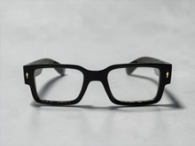 Classic Vintage Retro Style Clear Lens EYEGLASSES Thick Square Matte Black Frame 35009
