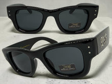 Classic Hardcore Biker Gangster Style LOCS SUNGLASSES Large Super Thick Black Frame - Dark Lens 91243