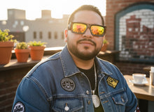 Classic Hardcore Biker Gangster Style LOCS SUNGLASSES X-Large Thick Black Frame - Gold Lens 91321