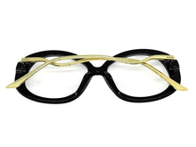 Oversized Vintage Retro Style Clear Lens EYEGLASSES Large Round Black Frame 16020