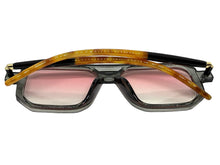 Classic Vintage Retro Luxury Hip Hop Style SUNGLASSES Square Gray Frame - Pink Lens E2036