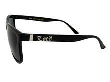 Classic Hardcore Biker Gangster Style LOCS SUNGLASSES Square Black Frame - Dark Lens 91295