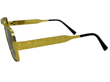 Classic Vintage Retro Luxury Hip Hop Rapper Style SUNGLASSES Square Gold Frame - Gradient Lens E2206