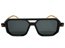 Classic Vintage Retro Luxury Hip Hop Style SUNGLASSES Square Black Frame - Dark Lens E2036
