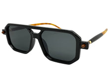 Classic Vintage Retro Luxury Hip Hop Style SUNGLASSES Square Black Frame - Dark Lens E2036