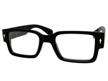 Classic Vintage Retro Style Clear Lens EYEGLASSES Thick Square Black Frame 35009