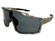 Military Tactical Hunting Fishing Wrap Around Safety SUNGLASSES Large Camouflage Frame - Dark Lens CAMO3
