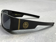 Classic Hardcore Gangster Biker Style Choppers SUNGLASSES Thick Black Frame - Dark Lens 6786