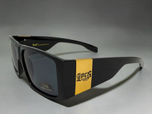 Classic Hardcore Biker Gangster Style LOCS SUNGLASSES Large Thick Black Frame - Dark Lens 91337