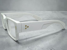 Classic Vintage Retro Style Clear Lens EYEGLASSES Thick Square White Frame 35009