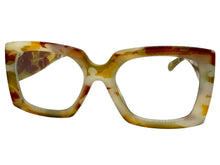 Oversized Classic Vintage Retro Style Clear Lens EYEGLASSES Thick Square Marble Frame 81218