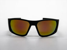 Classic Hardcore Gangster Biker Style Choppers SUNGLASSES Thick Black Frame - Gold Lens 6786