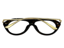 Oversized Classic Vintage Retro Style Clear Lens EYEGLASSES Large Tortoise & Gold Frame 27009