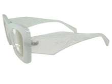 Exaggerated Classic Vintage RETRO Cat Eye Style READING GLASSES READERS Off White Frame - Lens Strength +3.50