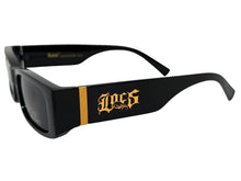 Classic Hardcore Biker Gangster Style LOCS SUNGLASSES Large Thick Black Frame - Dark Lens 91320