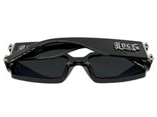 Classic Hardcore Biker Gangster Style LOCS SUNGLASSES Large Thick Black Frame - Dark Lens 91336