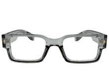Classic Vintage Retro Style Clear Lens EYEGLASSES Thick Square Gray Frame 35009