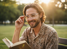 Classic Vintage Retro Style Clear Lens EYEGLASSES Round Transparent Frame 80262