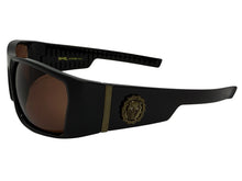 Classic Hardcore Gangster Biker Style Choppers SUNGLASSES Thick Black Frame - Brown Lens 6786