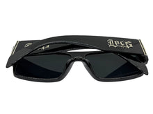 Classic Hardcore Biker Gangster Style LOCS SUNGLASSES Black Frame - Dark Lens 91292
