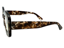 Classy Elegant Modern Retro Style Clear Lens EYEGLASSES Thick Marble Optical Frame 24020