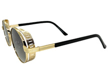 Classic Elegant Vintage Retro Style SUNGLASSES Oval Gold Frame - Gradient Lens 27740