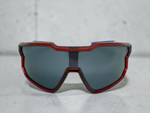 Oversized Sporty Wrap Around Style SUNGLASSES Large Red Patriotic USA Flag Frame 3737