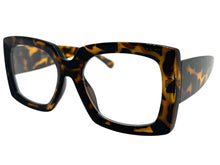 Oversized Classic Vintage Retro Style Clear Lens EYEGLASSES Thick Square Tortoise Frame 81218