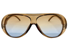 Exaggerated Classic Vintage Retro Style SUNGLASSES Brown Frame - Ombre Lens 2465
