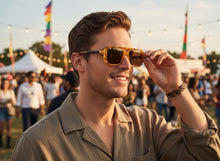 Classic Vintage Retro Luxury Hip Hop Style SUNGLASSES Square Tortoise Frame - Brown Lens E2036