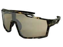 Military Tactical Hunting Fishing Wrap Around Safety SUNGLASSES Large Camouflage Frame - Brown Lens CAMO3