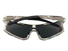 Military Tactical Hunting Fishing Wrap Around Safety SUNGLASSES Camouflage Frame - Silver Lens CAMO3