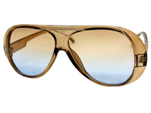 Exaggerated Classic Vintage Retro Style SUNGLASSES Brown Frame - Ombre Lens 2465
