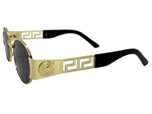 Classic Vintage Retro Luxury Hip Hop Rapper Style SUNGLASSES Oval Gold Frame - Dark Lens 27736