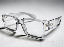 Classic Vintage Retro Style Clear Lens EYEGLASSES Thick Square Gray Frame 35009
